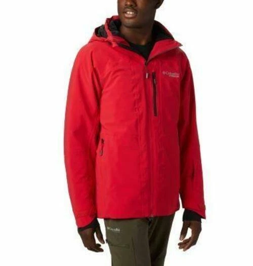 Columbia Men's Snow Rival Titanium Omni Tech WO0864-613 Red Jacket Size XXL