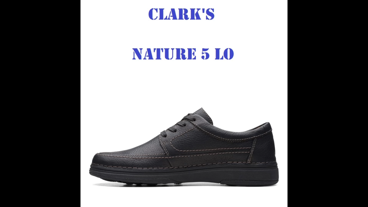 Clarks Nature 5 Lo - 26168608 - Black Leather | eBay