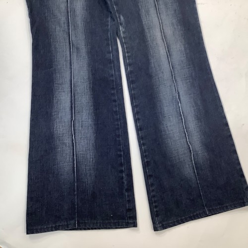 Laura Ganetti Italy Jeans Stretch Pants Size 38 Denim Flared Zip Buttons Womens - Picture 3 of 6
