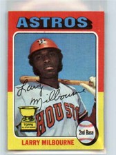 1975 Topps #512 Larry Milbourne EX++ Excellent++ RC Astros J2M