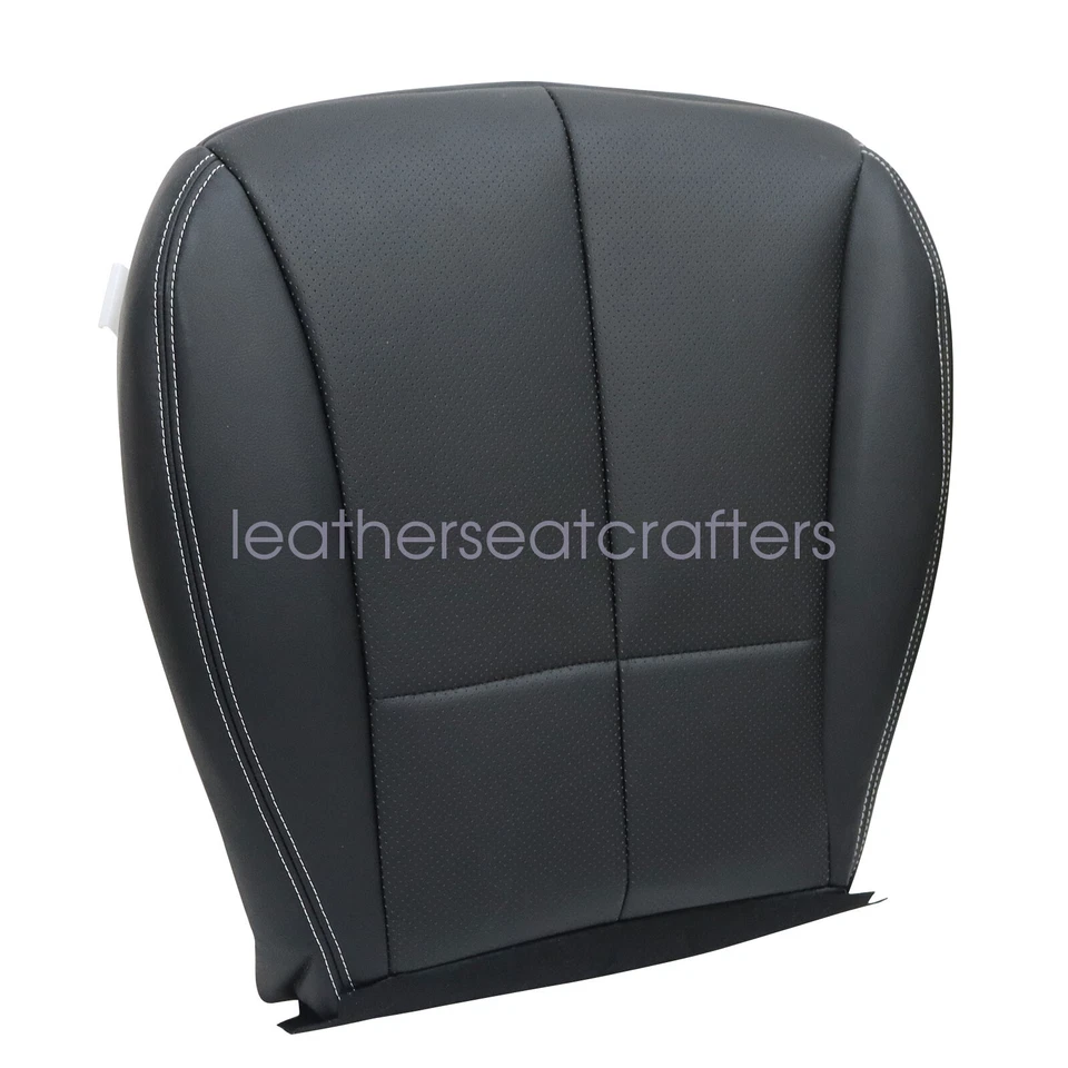 Driver Bottom Leather Perforated Seat Cover Black For 2009-2013 Subaru Forester - Image 4 of 4