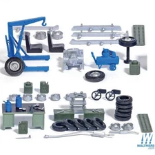 NEW Walthers 949-4167 Garage Detail Set 45-Piece Set HO Scale FREE US SHIP