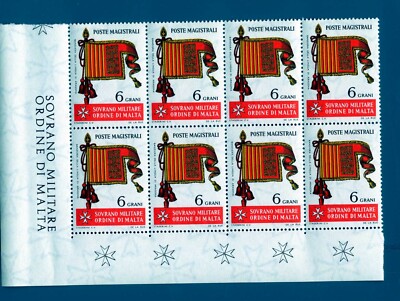 SMOM - 1967 - Ancient flags of the Order - 6 grains - Aragon - MNH (Q)