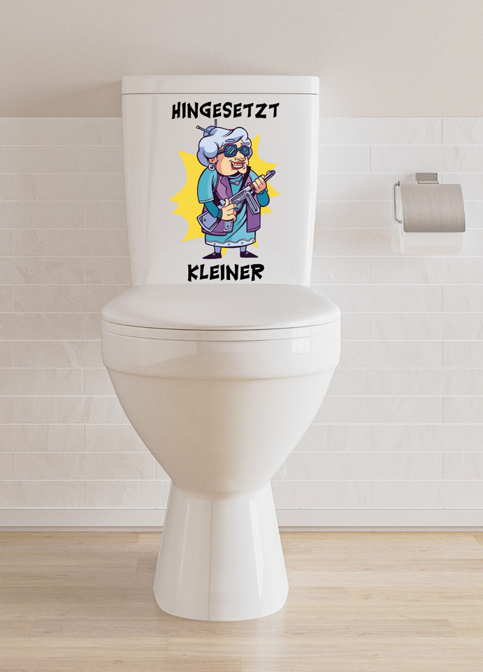 Stilvolle Lustige Aufkleber Fr Wc Deckel Bild
