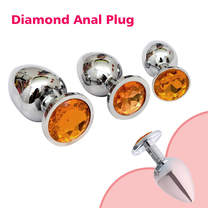 Anal Plugs Sex Toy For Women Men Couples Metal Jewel Anal Butt Plug