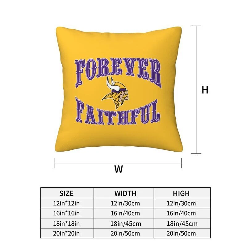 Minnesota Vikings Forever Faithful Throw Pillow Covers
