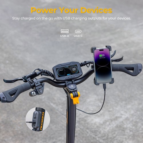 Ausom Electric Scooter 2*1000W Motor,95km Range,Front/Rear Hydraulic Disc Brakes - Picture 6 of 20