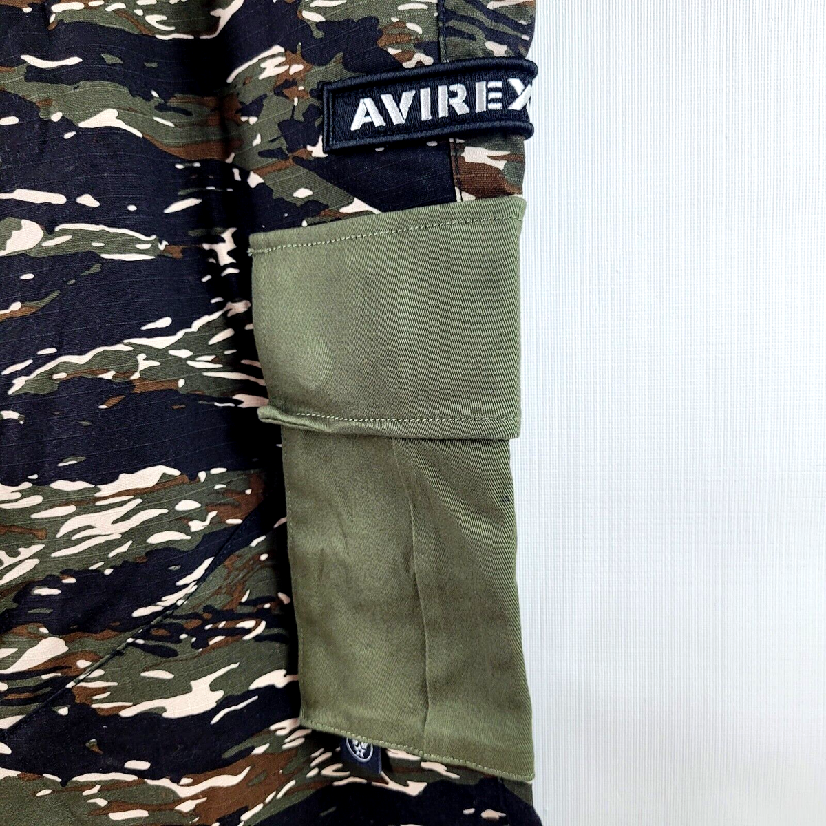NEW Avirex Men's Camo Pants Sz 36 Elastic Waist Pockets