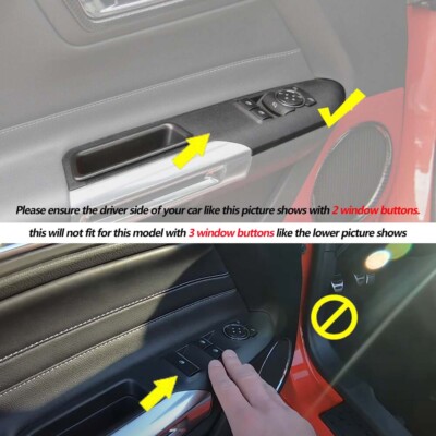 Interior Steering Wheel Cover Trim Fits Ford Mustang 2015-19 Carbon