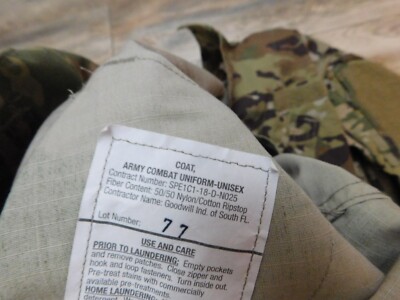 US ARMY OCP COAT SZ SMALL - LONG NEW | eBay