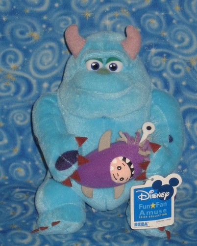 New Sulley and Boo Plush Doll Toy Sega Japan 2009 Disney Pixar Monsters Inc Rare - Picture 2 of 11