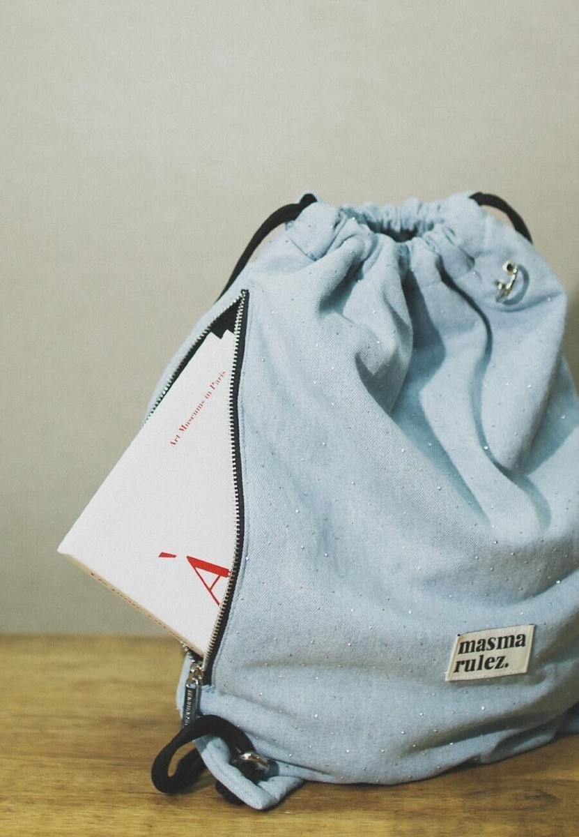 バックパック・リュック masmarulez Gym sack string bag Twilight denim 5011172164 MUSINSA公式 | MASMARULEZ [INT] Gym sack string bag _