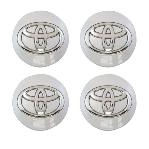 4x For Toyota Wheel Rims Center Hub Cap Caps Silver Chrome Logo 62 mm