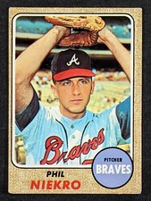 1968 Topps Baseball #257 Phil Niekro Atlanta Braves