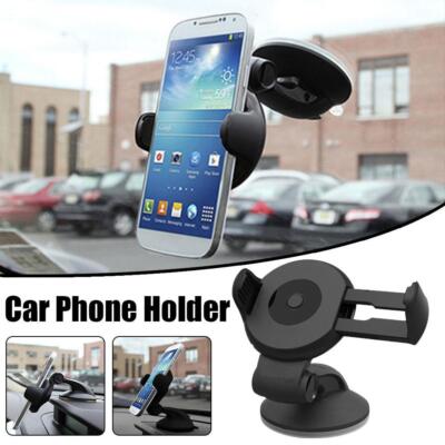 360 Degree Rotation Universal Car Mount Holder For Mobile GPS O9 Phone Hot  J8G7