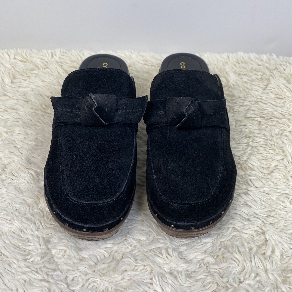 Cole Haan Shoes Women's Cloudfeel All Day Bow Clogs Mules