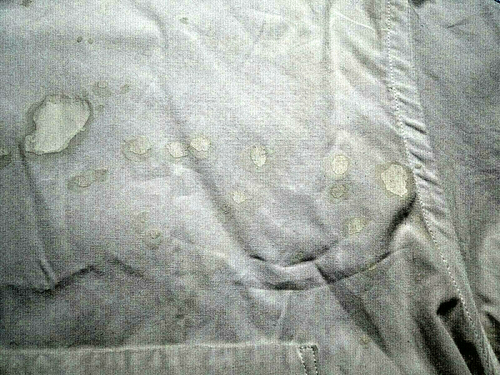 COMME DES GARCONS SHIRT WHITE PAINT SPLATTER FRONT  WHITE ON WHITE CH 50" - Afbeelding 5 van 9
