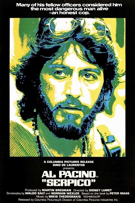 1973 Serpico Movie Poster 11X17 Al Pacino Cornelia Sharp John Randolph  