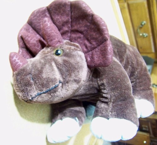 Triceratops plush stuffed animal 14" long dinosaur - Picture 5 of 7