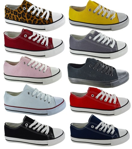 Scarpe Basse Casual In Tela Festival Comodi Scarpe da Ginnastica da Donna  Scarpe da ginnastica SZ 3-8 | eBay