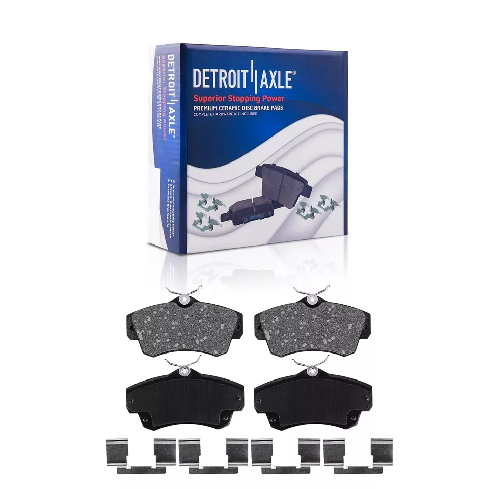Front Disc Brake Rotors Ceramic Brake Pads for 2001 - 2010 Chrysler PT Cruiser - Image 4 of 4