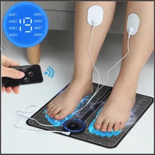 Portable EMS Foot Massager Mat Electric Pad Blood Muscle Circulation Relief Pain