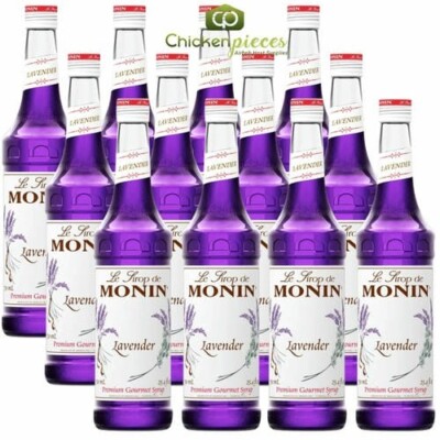 Monin Premium Lavender Flavoring Syrup 750mL/25.36oz (12/Case)