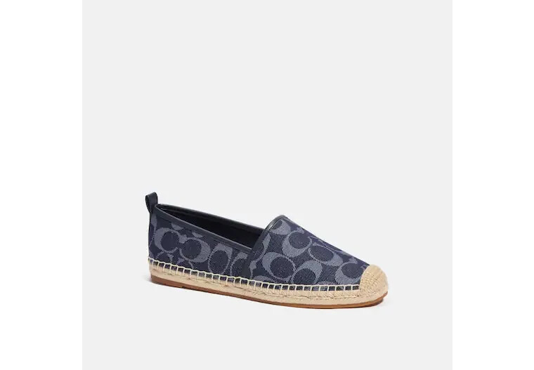 Coach Codi Espadrille Shoes In Signature Jacquard Size 6 | eBay