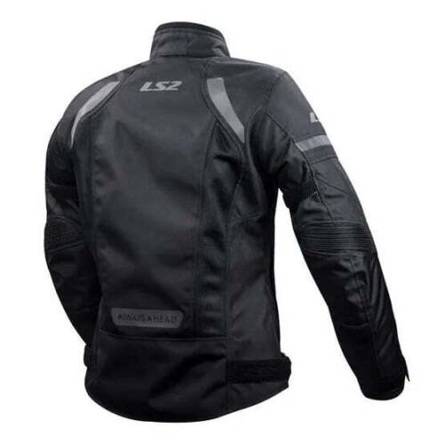 Ladies LS2 Dart Waterproof Motorcycle Jacket Black Vented Urban Motorbike - Picture 2 of 5