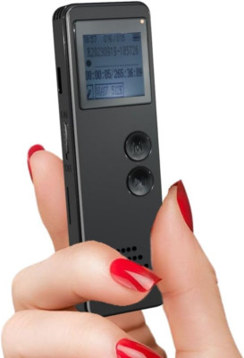 64GB Digital Voice Recorder - Voice-Activated Recorder, MP3 & WAV Audio Recordin