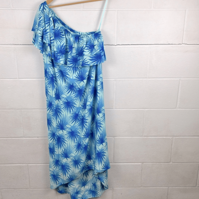 vineyard vines one shoulder dress Vineyard Vines electric palm one shoulder hi-low dress