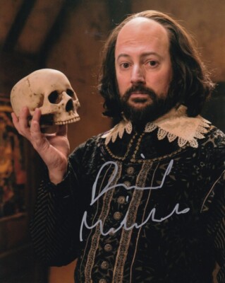 DAVID MITCHELL signed Autogramm 20x25cm UPSTART CROW in Person autograph COA