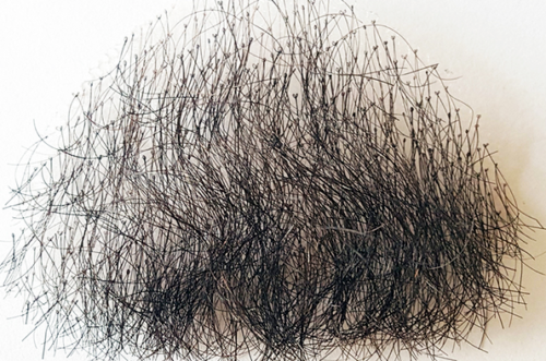 Barba finta uomo 100% capelli umani viso barba riutilizzabili oggetti di scena trucco drammatici quotidiani - Foto 9 di 9