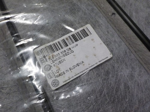 neuer originaler Audi VW Touareg Sitzbezug 7L6885806DS VW hinten Lehne Leder - Picture 2 of 2