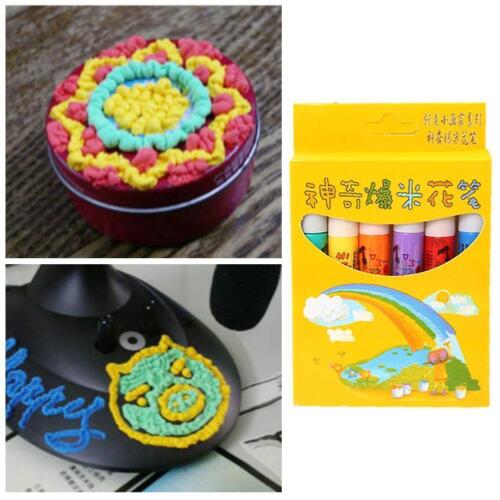 Magic Puffy 3D Art Pens -Ink Puffs Up Like Popcorn - Just Use Hairdryer DIY New~