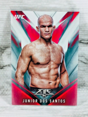 2017 TOPPS UFC FIRE #43 JUNIOR DOS SANTOS CIGANO (BASE SET)