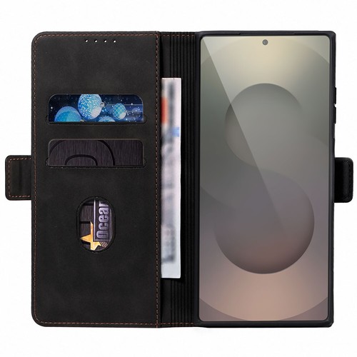 Para Samsung S25 Ultra S25+ S25 Edge S25 Cuero Magnético Abatible Billetera Estuche Cubierta - Imagen 6 de 32