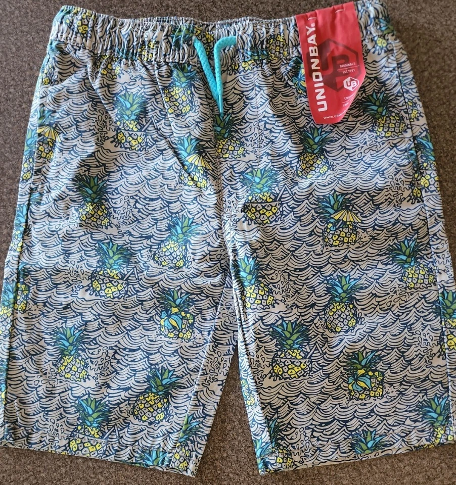 Union Bay ~ Para niños Talla 7/8 ~ Prisma ~ Cintura elástica ~ Pantalones cortos de algodón ~ Entrepierna de 8" Foto 4 de 4
