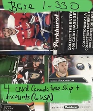 2016-17 Parkhurst Hockey Base 1-330 U PICK