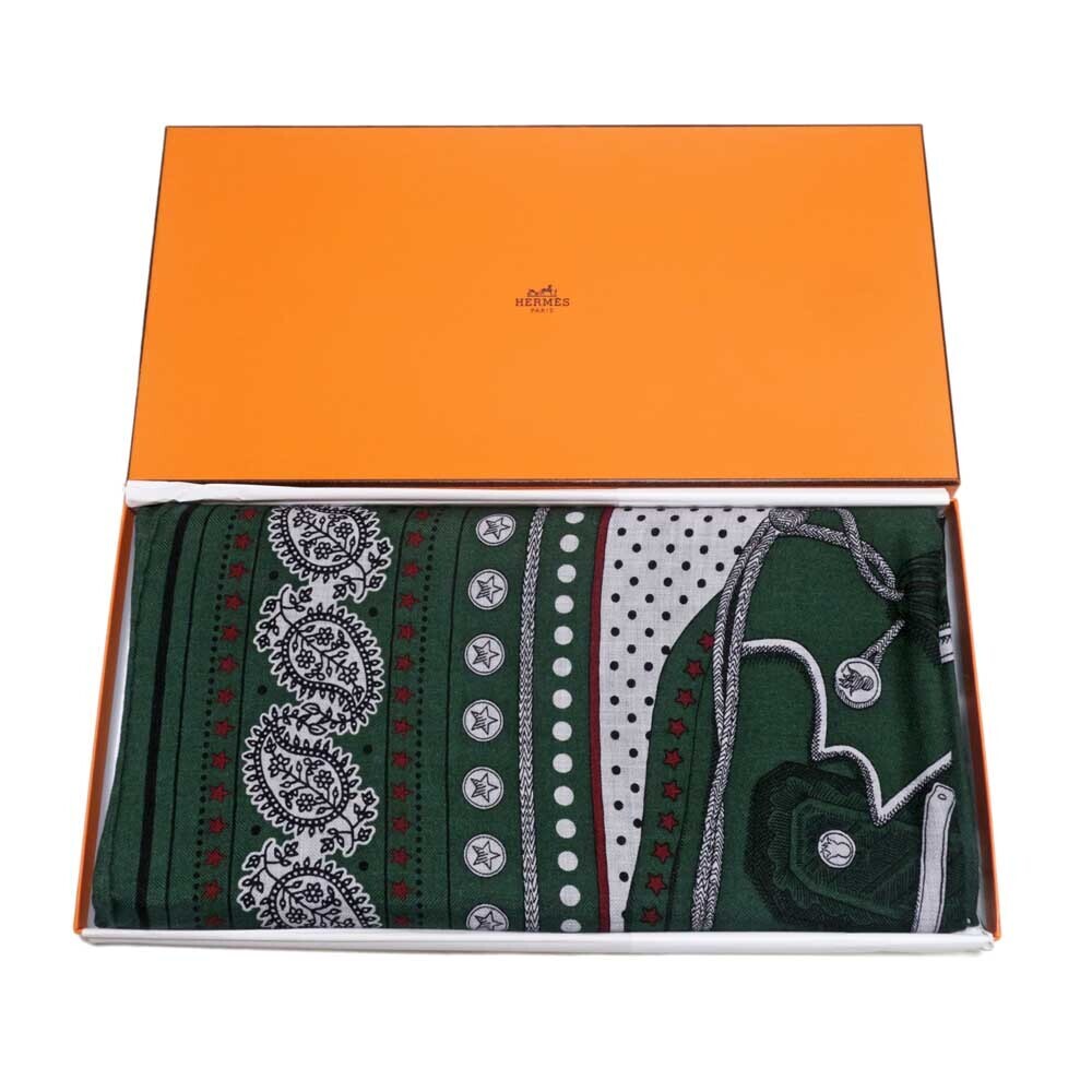 小物 SS2004 HERMES CARRE40 SCARF HERMES Scarf Carre 90 Grands Fonds Deep Sea Fish Silk Blue