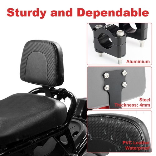 Motorbike Rider Passsager Backrest Fit For Honda Ruckus/Zoomer NPS50 2003-2024 - Picture 8 of 13