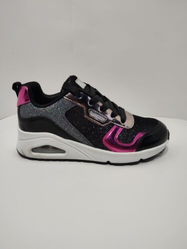 SKECHERS - BIG GIRLS Metallic Remix Freizeit Sneaker PINK/SCHWARZ GR. 4 - Bild 4 von 6