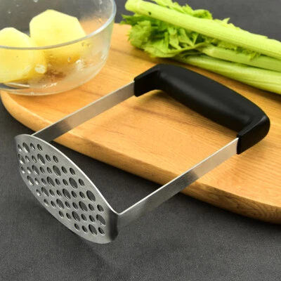 Potato Vegetable Masher Stainless Steel Kitchen Resistant Potato Press Crusher