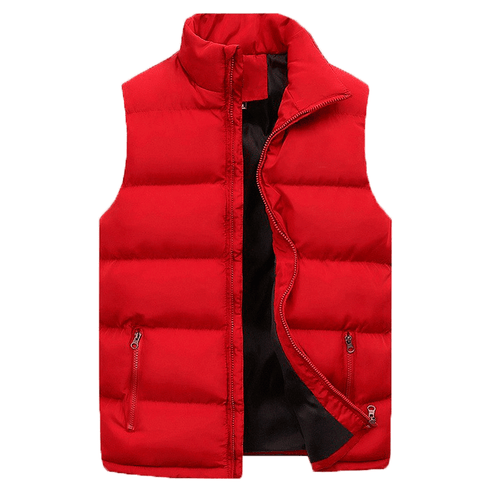 Men Fashion Zip Up Warmer Gilet Waistcoat Winter Warm Puffer Quilted Vest Jacket - Picture 8 of 15