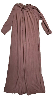 Tottini Girls Maxi Dres 6 Ribbed Brown Rayon 