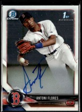 2018 Bowman Chrome Prospects Autographs #BCPA-AF Antoni Flores AU