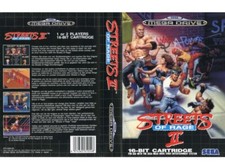 Streets Of Rage 2 Mega Drive PAL Replacement Box Art Insert Cover Megadrive