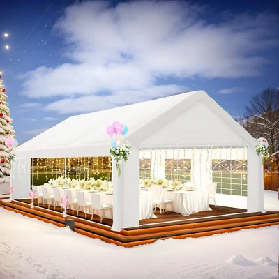 SANOPY 20x20 Party Canopy Tent Outdoor Heavy Duty Carport with Removable Walls