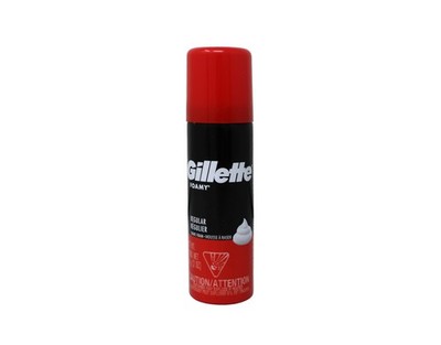 Gillette Foamy Regular Shave Foam, Travel Size 2 Ounce