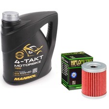LTF250 Ozark Oil & Filter Kit Mannol Semi Synthetic 10w40 4L Suzuki 2006 7.50 per litre